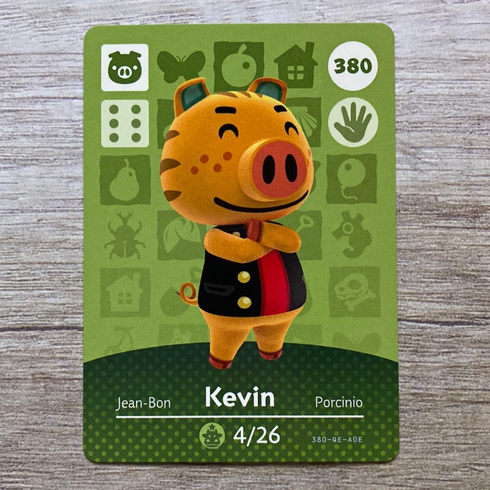 Genuine Animal Crossing Amiibo Card Kevin